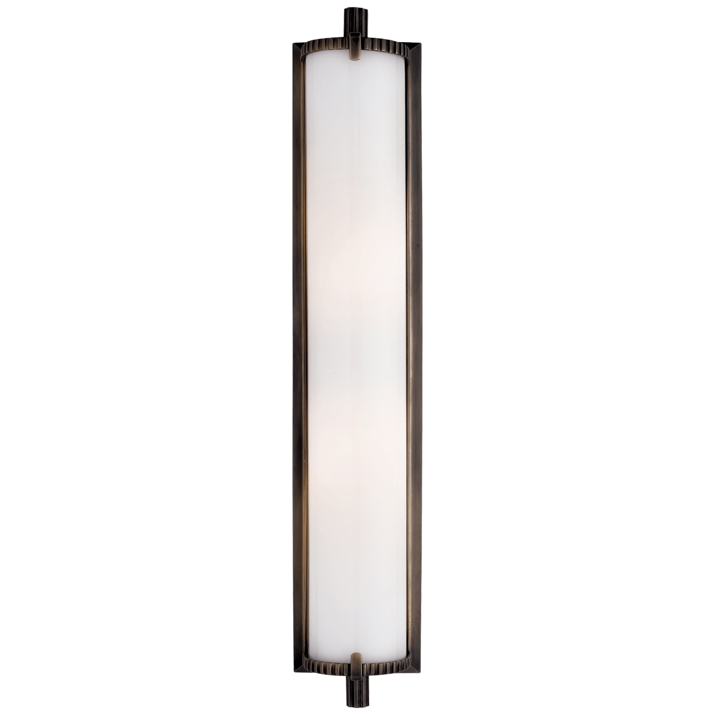 Bronze / White Glass