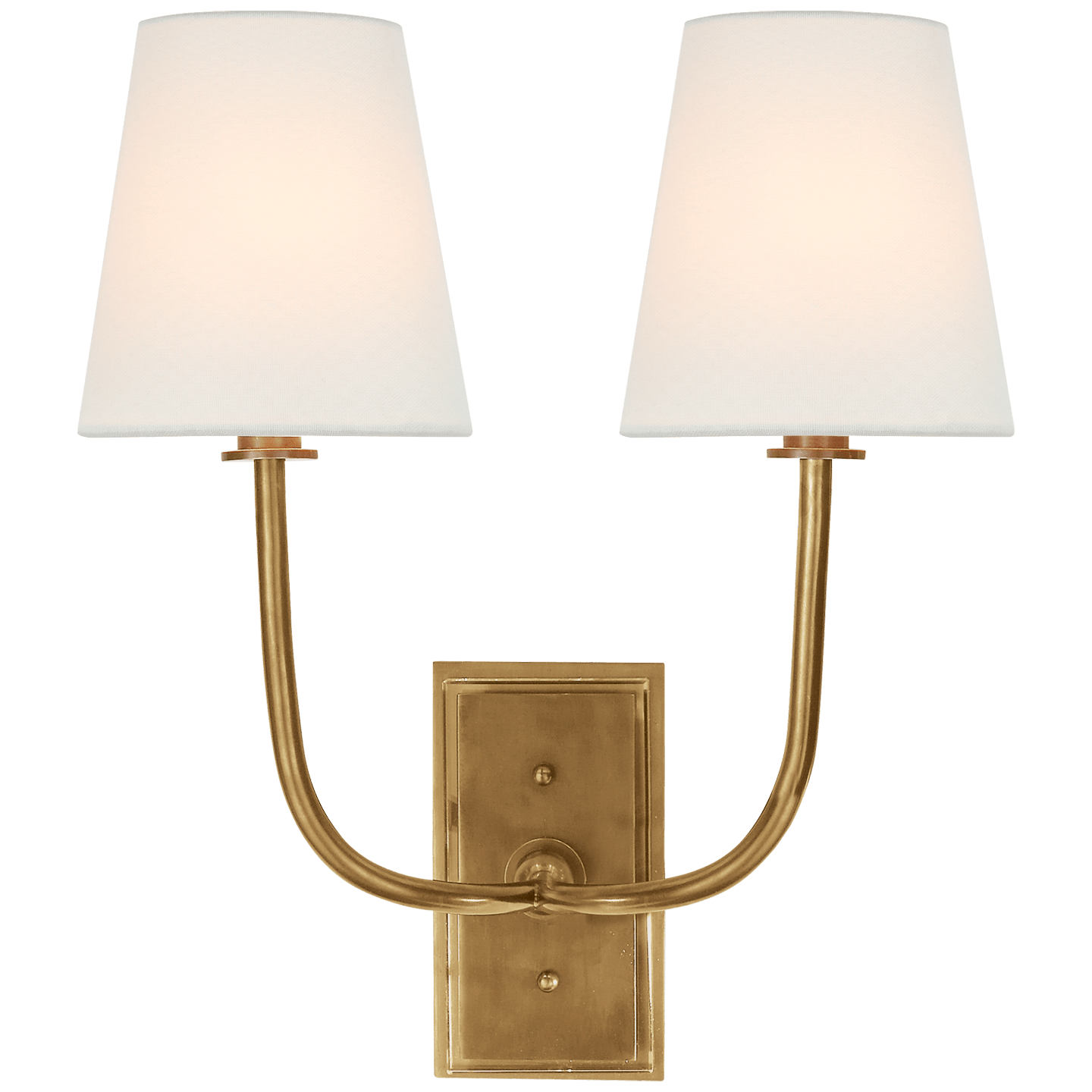 Ottone Anticato Lucidato a Mano / 10.2cm x 15.2cm x 16.5cm Lino
