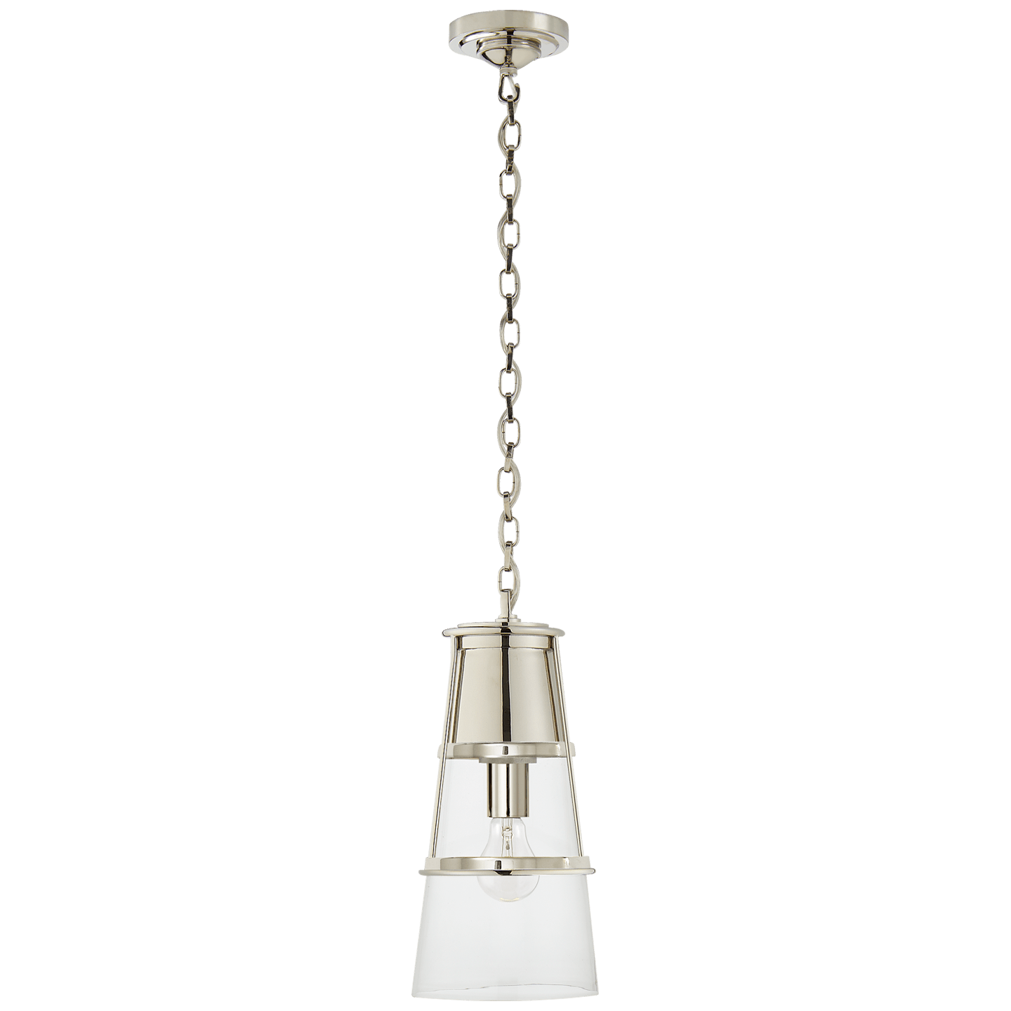 Polished Nickel / Clear Glass