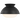 Lucerne One Light Flush Mount in Midnight Black with White Glass