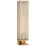 York 24" Single Box Outdoor Sconce in Soft Brass