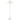 Romero Medium Floor Lamp in Hand-Rubbed Antique Brass or Plaster White