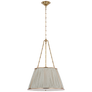 Allister 21" hanging shade in hand-rubbed antique brass