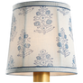 Schumacher 5" Soft Empire Shade in Natural Sidney Check pattern