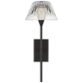 Blaze 14" Sconce in Bronze with Clear Crystal