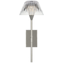 Blaze 14" Sconce in Polished Nickel with Clear Crystal