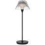 Blaze 16" Rechargeable Table Lamp in Bronze with Clear Crystal