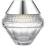 Copper Coast 5" Rechargeable Accent Lamp in Polished Nickel with Clear Crystal