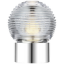 Circon 7" Rechargeable Accent Lamp in Polished Nickel with Clear Crystal